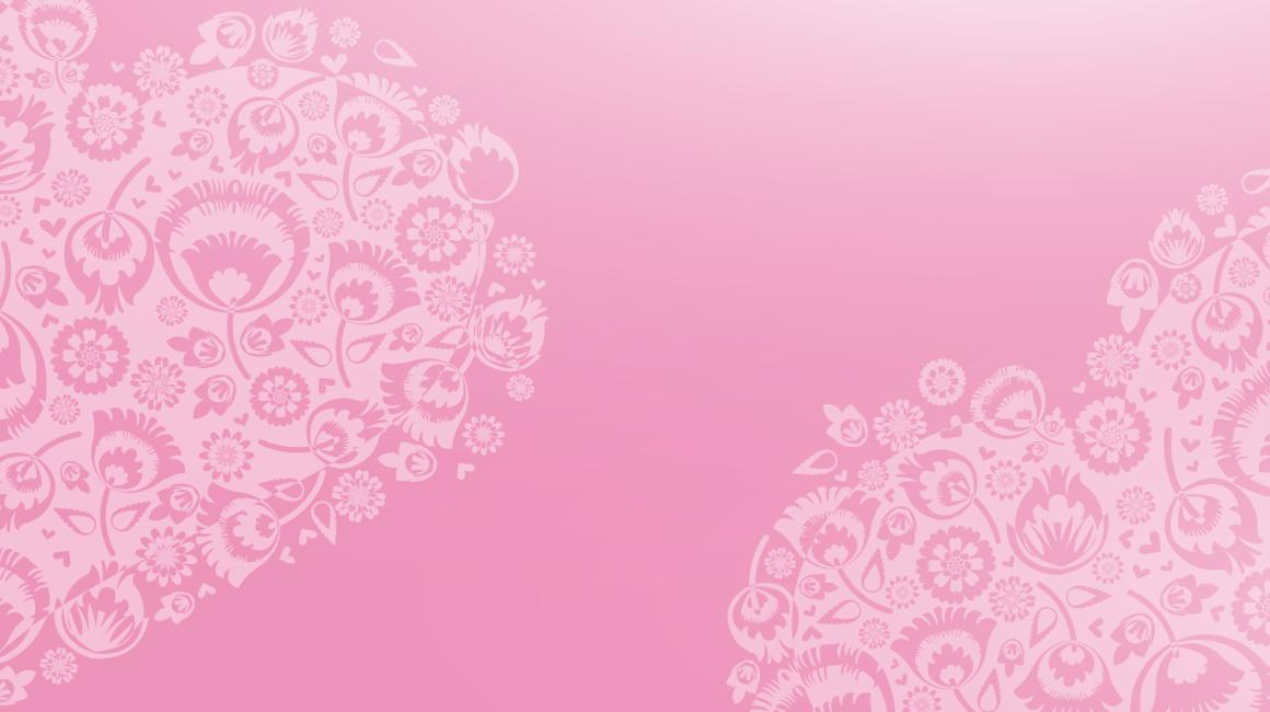 bialy wzór kwiatów na różowym tle