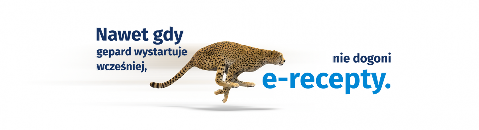 Nawet gdy gepard wystartuje wcześniej, nie dogoni e-recepty